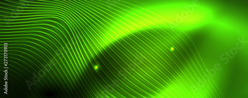 Shiny neon vector wave line abstract background  motion concept