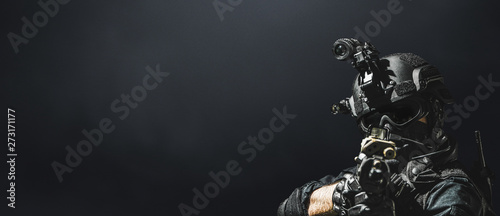 special forces soldier police, swat team member photo