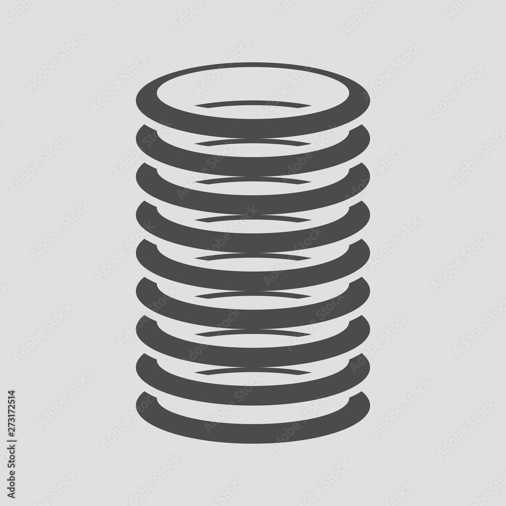 Spring icon in flat style.Vector illustration. Spring icon in flat style.Vector illustration.
