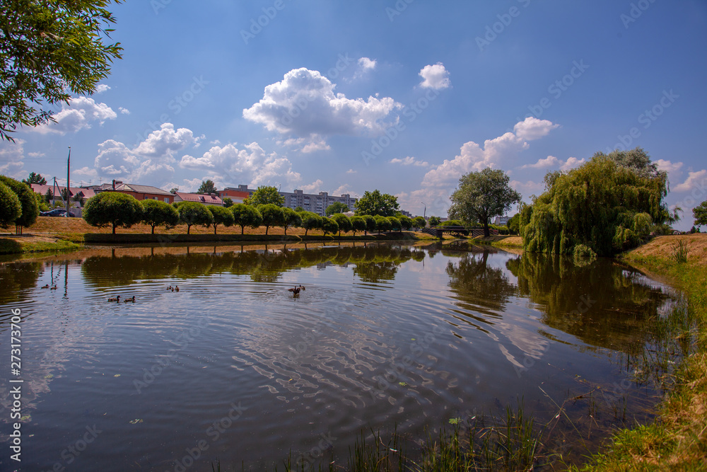 Beautiful lakes in Gomel Sity, Belarus