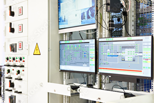 Screens monitoring of technological processes