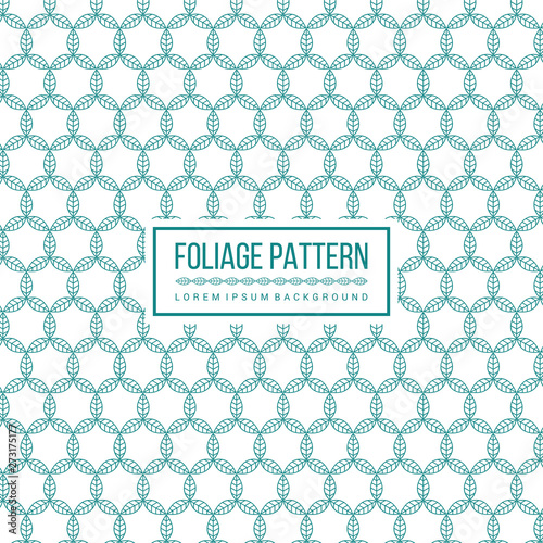 Botanical seamless pattern, white paenia lactiflora leaves on light background. green color look like fresh