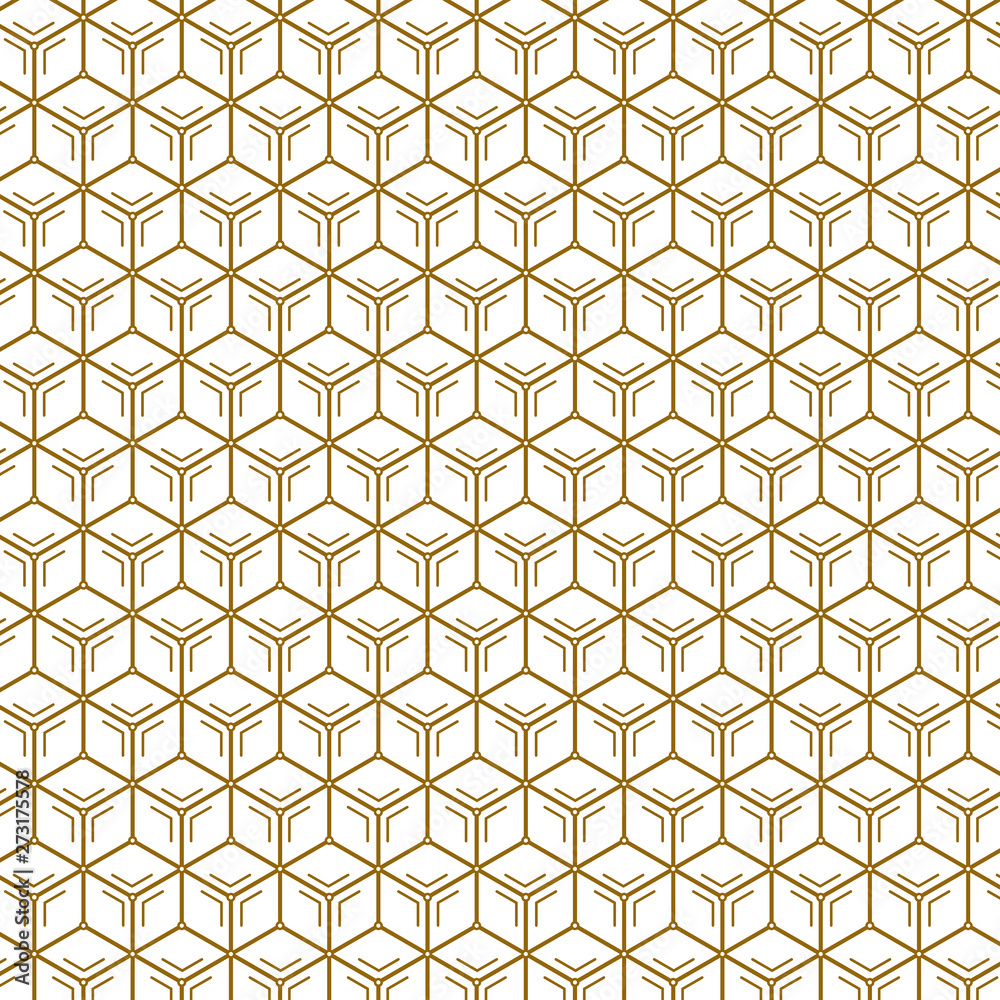 Abstract hexagonal structures in technology and science style. hexagon pattern with white and gold background color Abstract hexagonal structures in technology and science style. hexagon pattern with white and gold background color