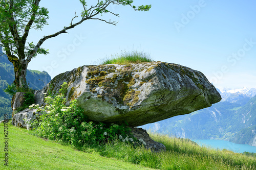 Druidenstein in Morschach, Schwyz, Schweiz photo