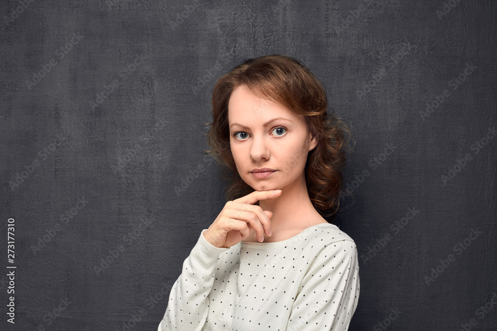 Portrait of thoughtful young woman Portrait of thoughtful young woman