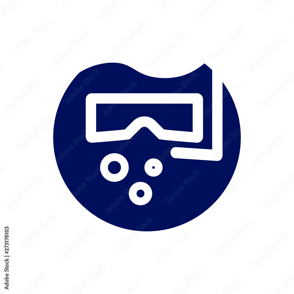 diving mask symbol. super simple vector icon diving mask symbol. super simple vector icon