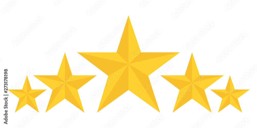 five golden stars rating showing best quality five golden stars rating showing best quality
