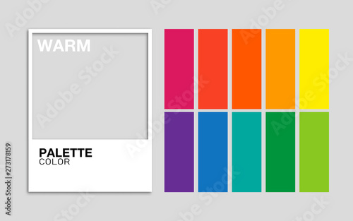 Palette color Warm vector photo