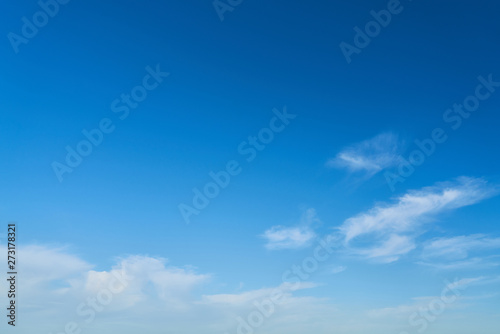 Idyllic blue sky with clouds