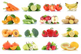 Fruits vegetables collection isolated apple apples oranges strawberries tomatoes banana colors fresh fruit