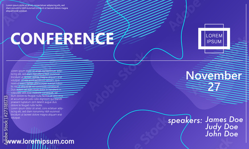 Conference announcement design template
