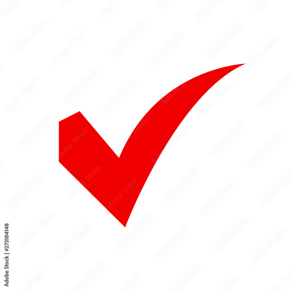 red approved symbol, check mark red approved symbol, check mark
