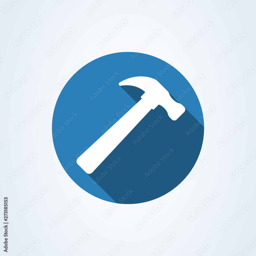 Hammer Simple modern icon design illustration. Hammer Simple modern icon design illustration.