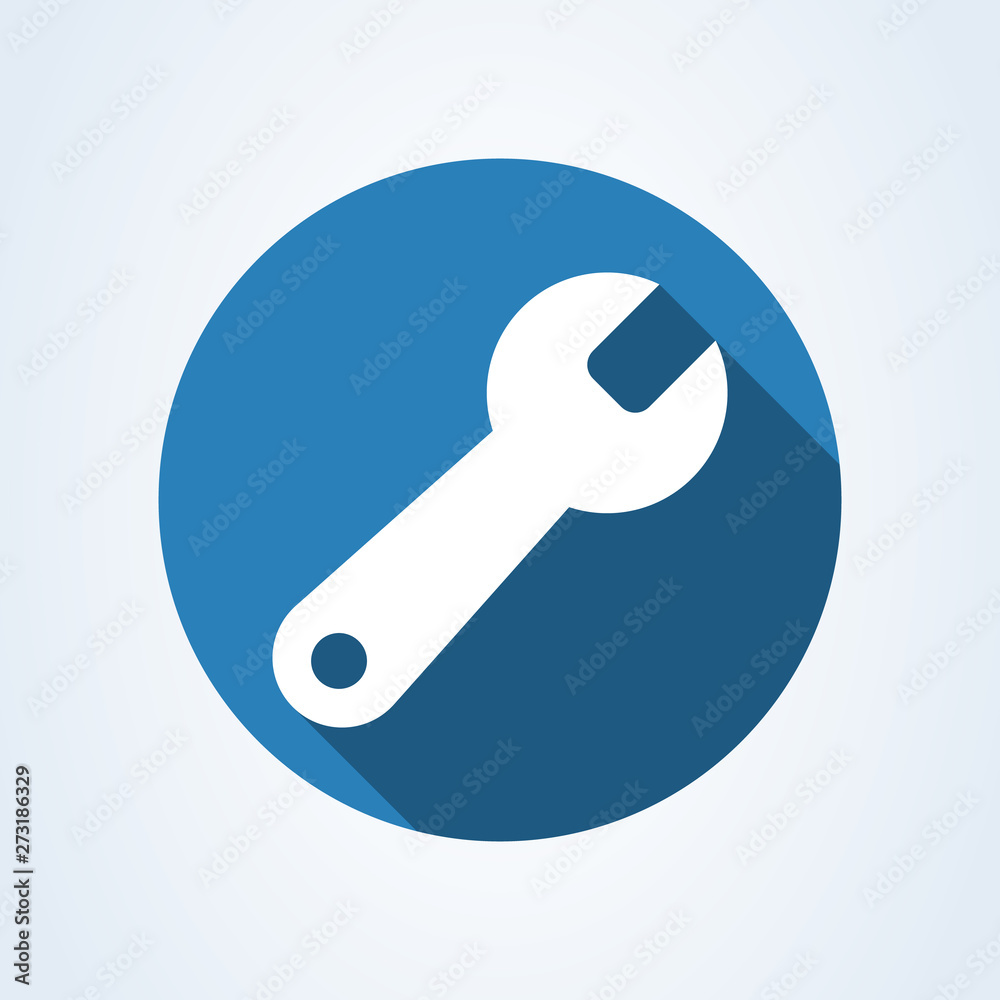Repair Wrench Simple modern icon design illustration. Repair Wrench Simple modern icon design illustration.