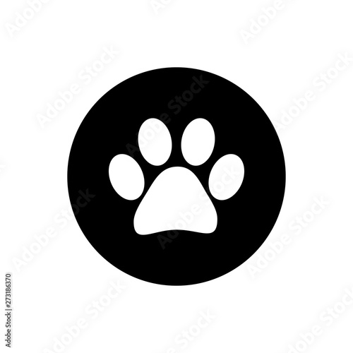 Paw icon vector. Paw Print icon