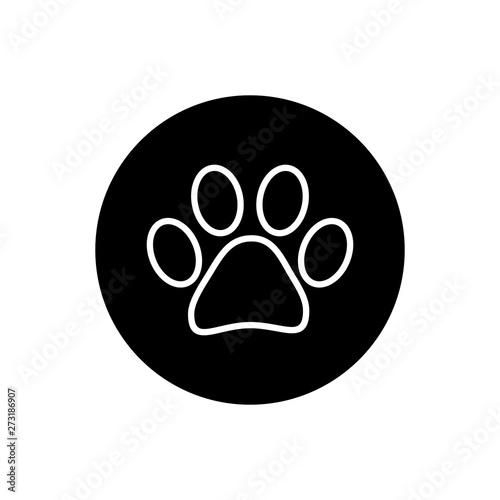 Paw icon vector. Paw Print icon