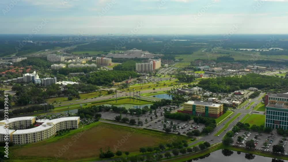Aerial video flying over Celebration Florida USA Aerial video flying over Celebration Florida USA