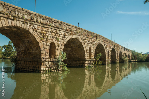 Puente Romano arches on the Guadiana River at Merida