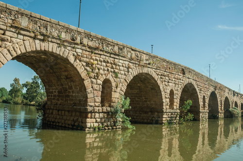 Puente Romano arches on the Guadiana River at Merida © Celli07