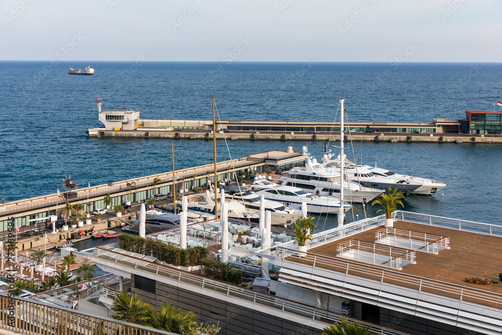 View of the pier in Monaco