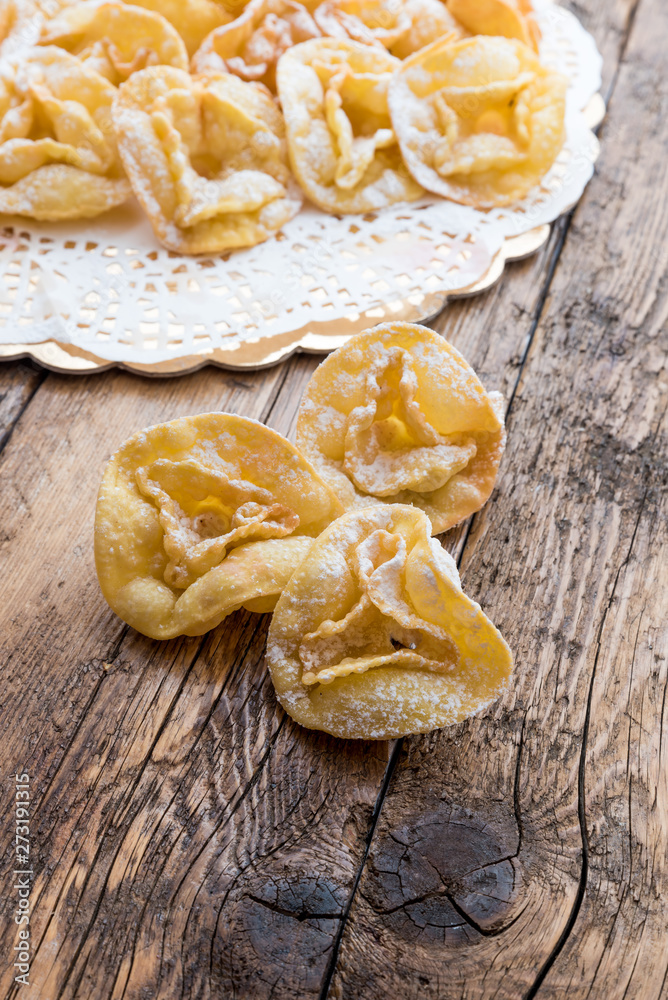 Sweets Sfrappole of Italian Carnival Sweets Sfrappole of Italian Carnival