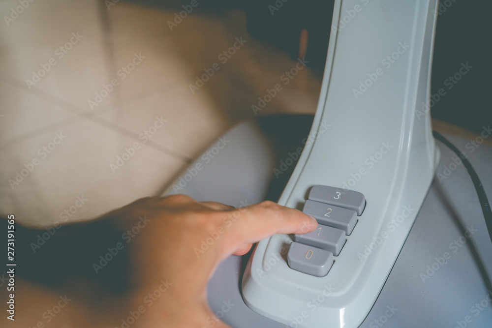 turn on switch electric fan with hand turn on switch electric fan with hand