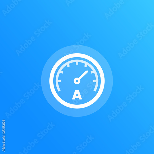 ammeter vector icon