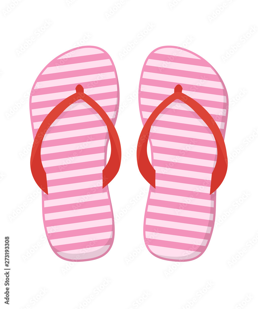 Flip flops vector cartoon illustration Flip flops vector cartoon illustration