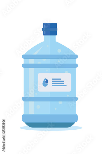 Water bottle vector cartoon illustration