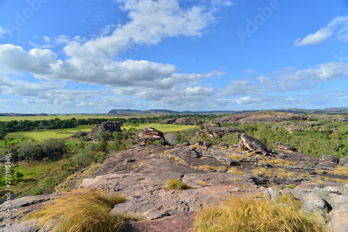オーストラリアの世界複合遺産カカドゥ国立公園の風景