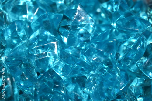 blue glass crystals, flash photo © Руслан Спашиба