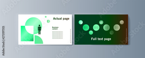 Set of brochures infographics for marketing the promotion goods and services on market