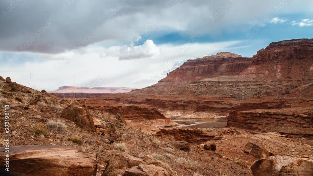 Rugged landscape in southern Utah. Time Lapse. Rugged landscape in southern Utah. Time Lapse.