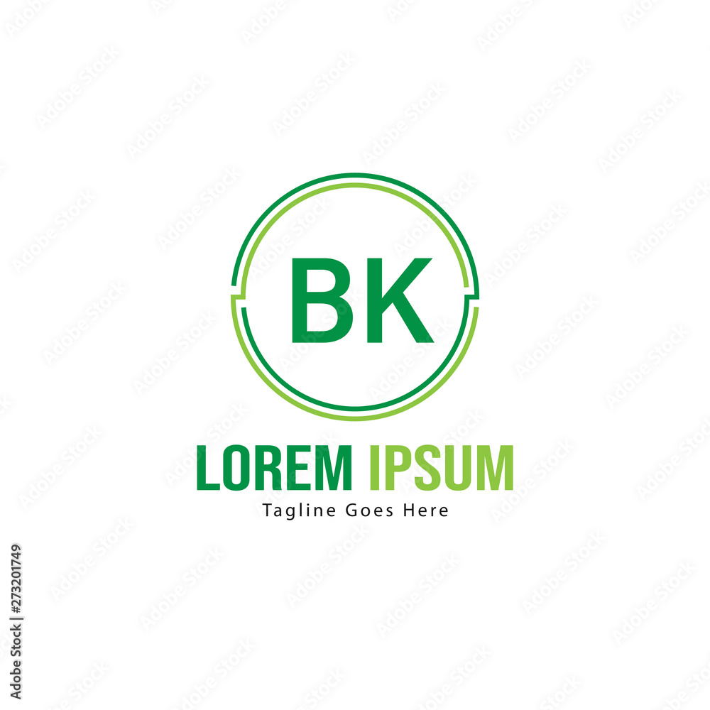 BK Letter Logo Design. Creative Modern BK Letters Icon Illustration BK Letter Logo Design. Creative Modern BK Letters Icon Illustration