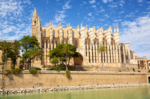 Cathedral La Seu in Palma de Mallorca, Spain