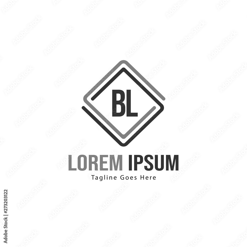 BL Letter Logo Design. Creative Modern BL Letters Icon Illustration BL Letter Logo Design. Creative Modern BL Letters Icon Illustration