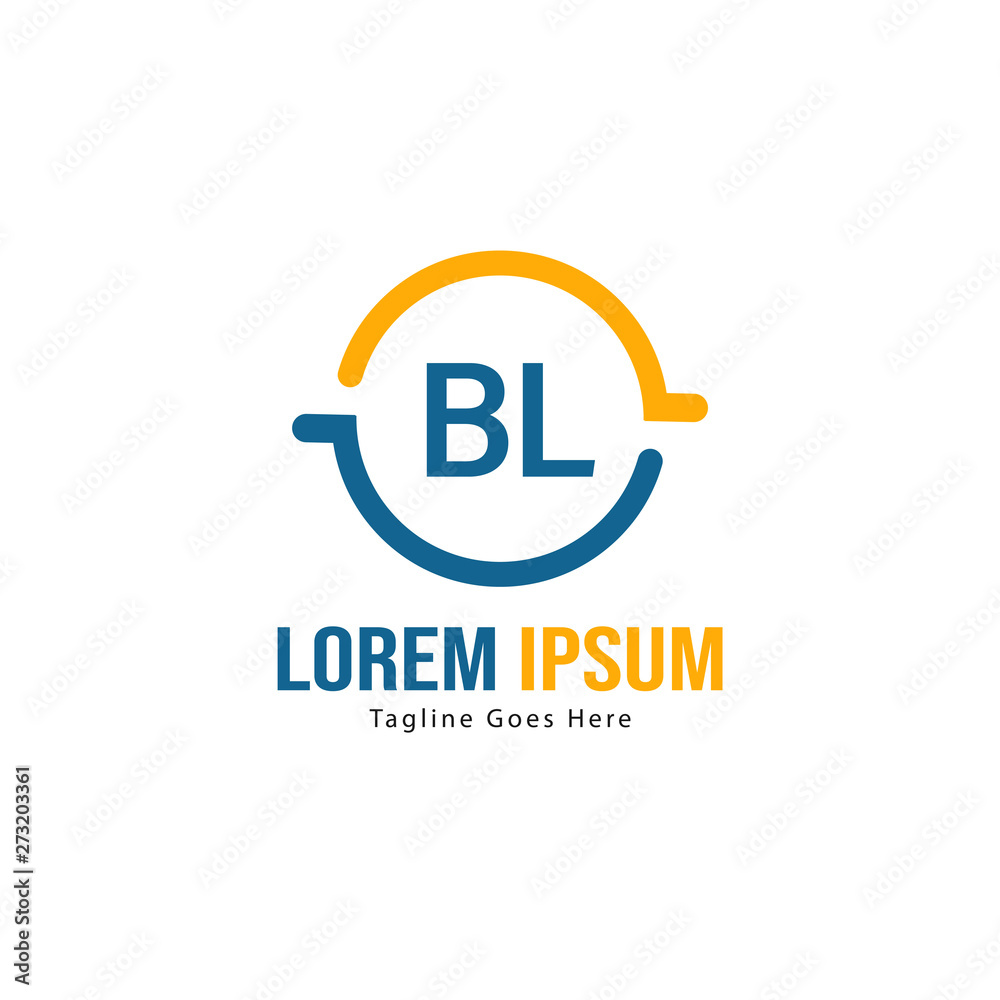 BL Letter Logo Design. Creative Modern BL Letters Icon Illustration BL Letter Logo Design. Creative Modern BL Letters Icon Illustration