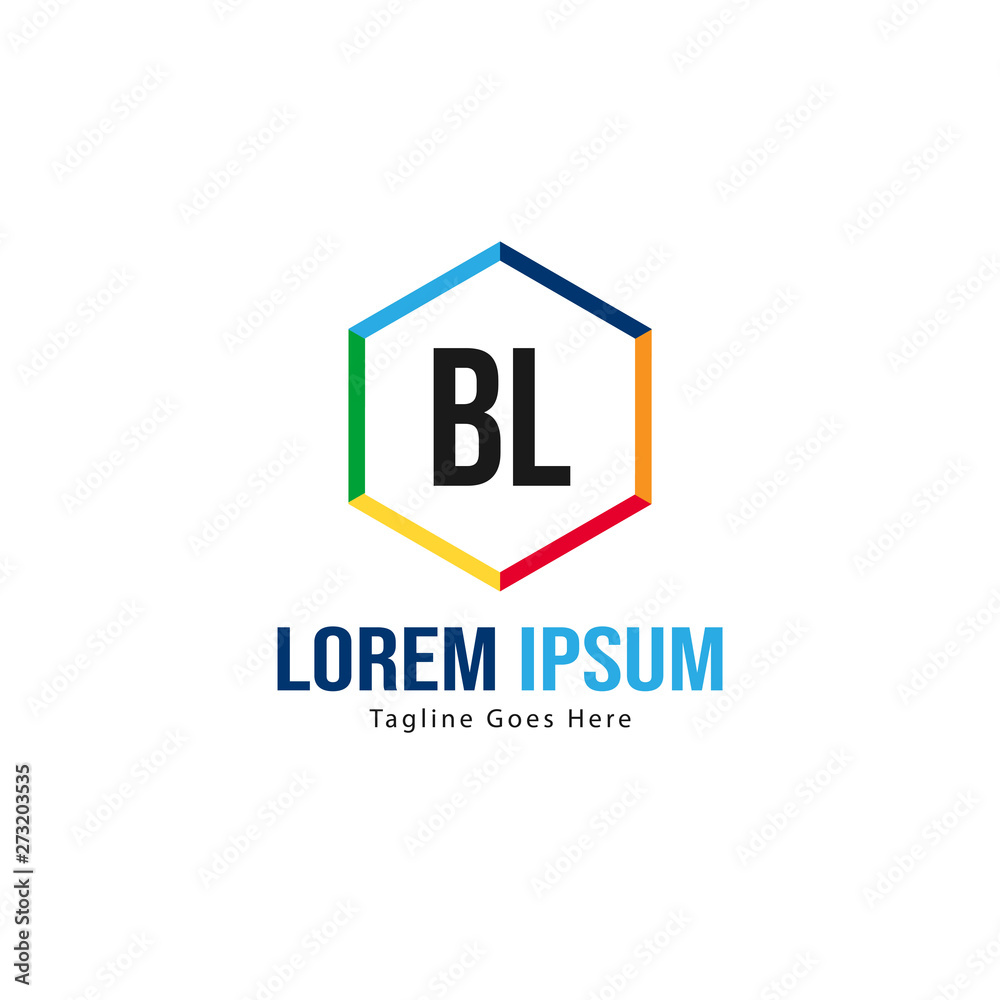 BL Letter Logo Design. Creative Modern BL Letters Icon Illustration BL Letter Logo Design. Creative Modern BL Letters Icon Illustration