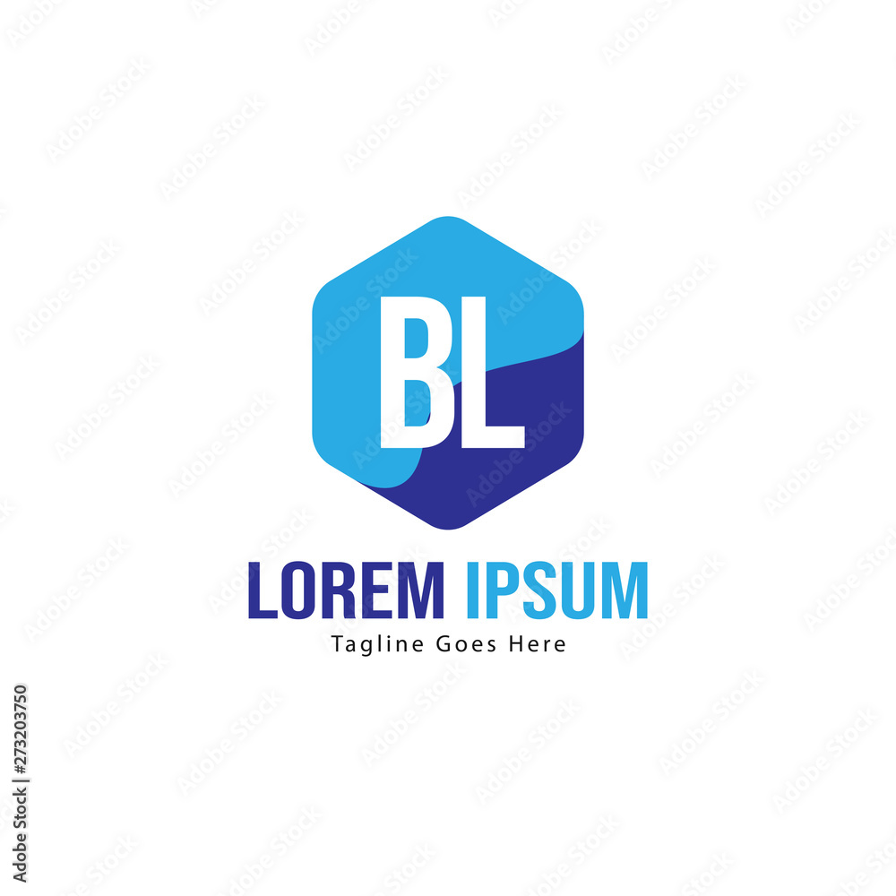 BL Letter Logo Design. Creative Modern BL Letters Icon Illustration BL Letter Logo Design. Creative Modern BL Letters Icon Illustration