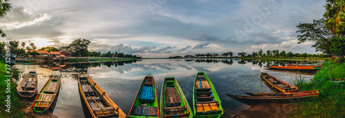 landmark travel thailand,nong han river in sakon nakhon province,thailand photo