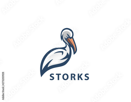 Storks logo bird