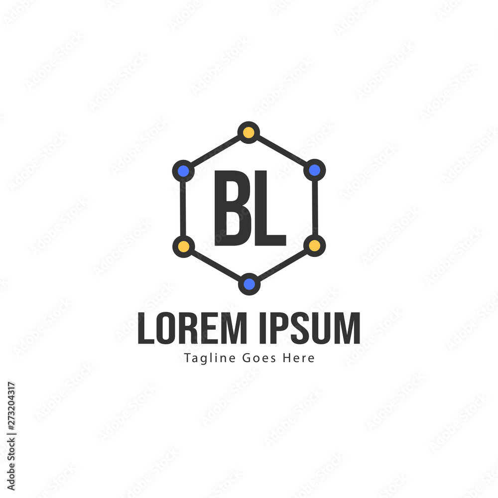 BL Letter Logo Design. Creative Modern BL Letters Icon Illustration BL Letter Logo Design. Creative Modern BL Letters Icon Illustration