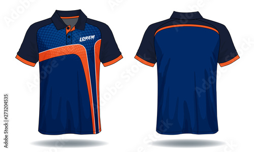 T-shirt polo design, Sport jersey template. 