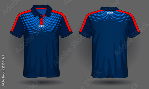 T-shirt polo design, Sport jersey template. 