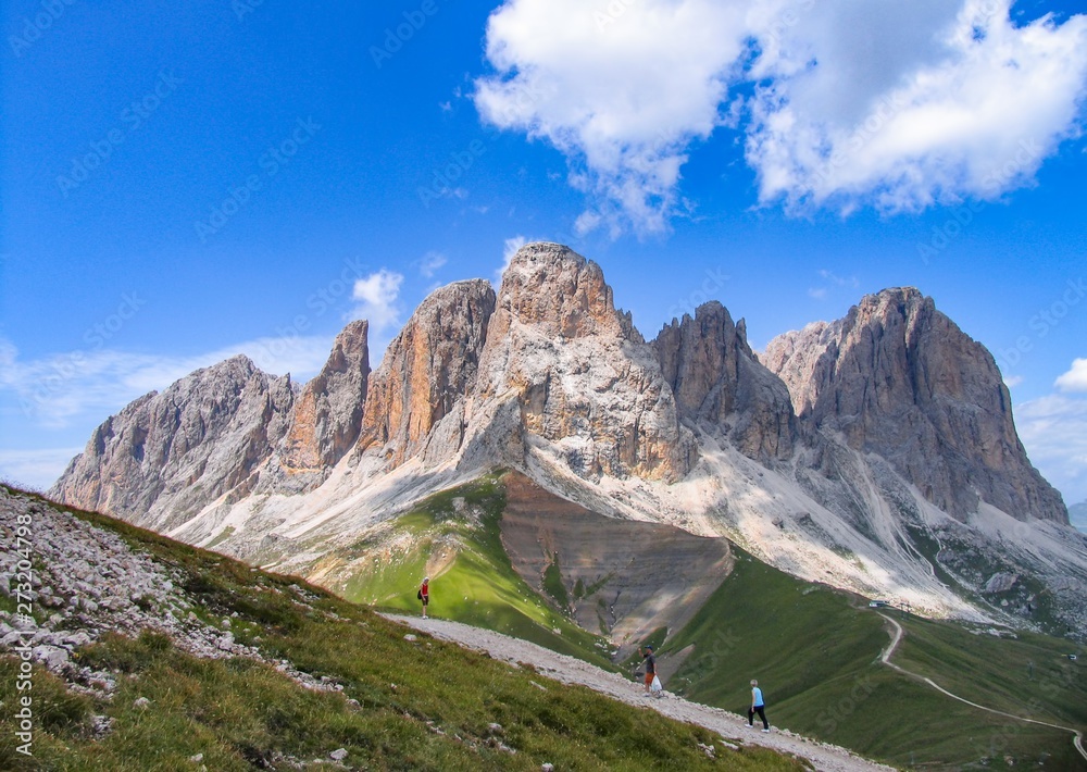 Italy beauty, Dolomites , massif Sassolungo