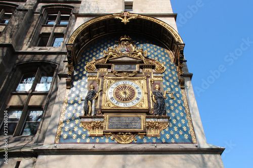 Sticker clock tower - conciergerie - paris - france