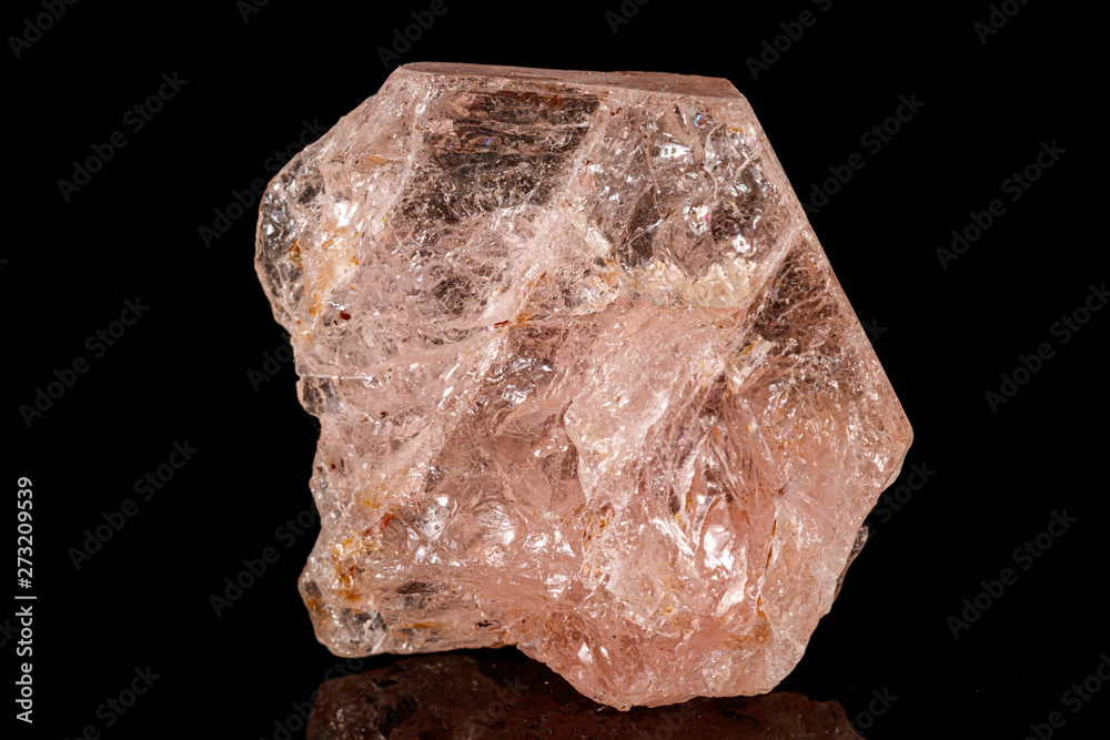 Macro tourmaline mineral stone on black Macro tourmaline mineral stone on black