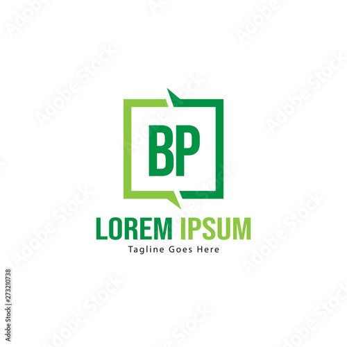 BP Letter Logo Design. Creative Modern BP Letters Icon Illustration