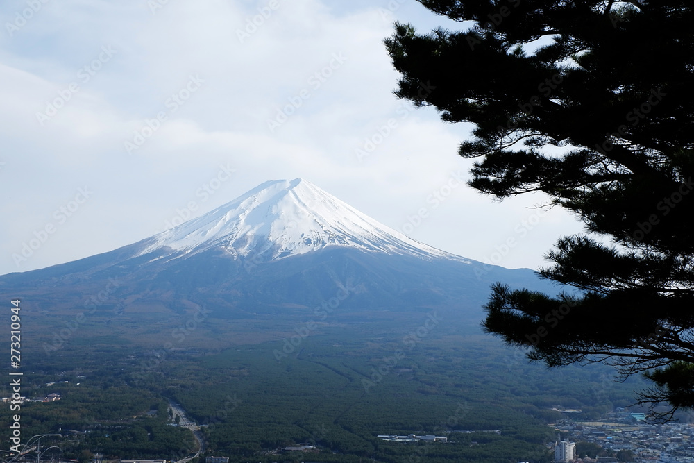 Top view of Fuji Mountain, Kawaguchigo, Japan Stock Photo Top view of Fuji Mountain, Kawaguchigo, Japan Stock Photo