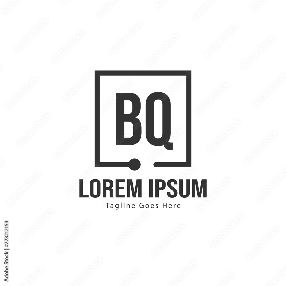 BQ Letter Logo Design. Creative Modern BQ Letters Icon Illustration BQ Letter Logo Design. Creative Modern BQ Letters Icon Illustration